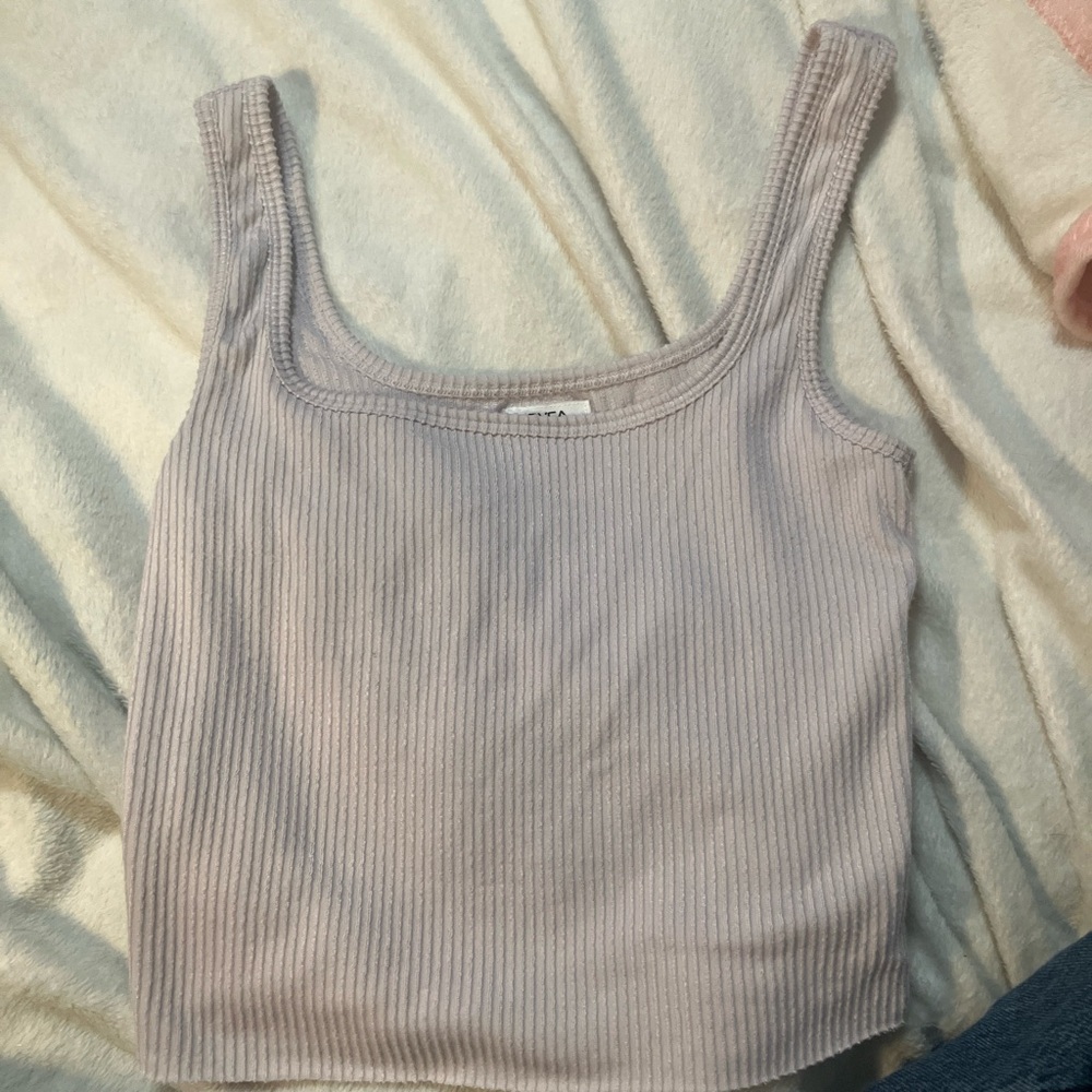 RVCA Women's Ribbed Tank Top - Light Gray